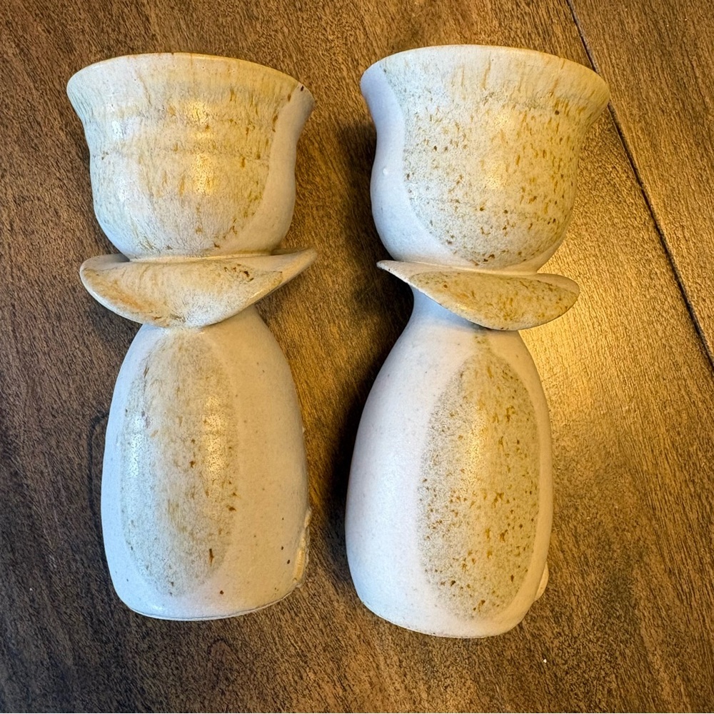 Vintage Jerry Glass Studio Pottery Bud Vases - 2 Signed Hand-Thrown - Picture 9 of 9